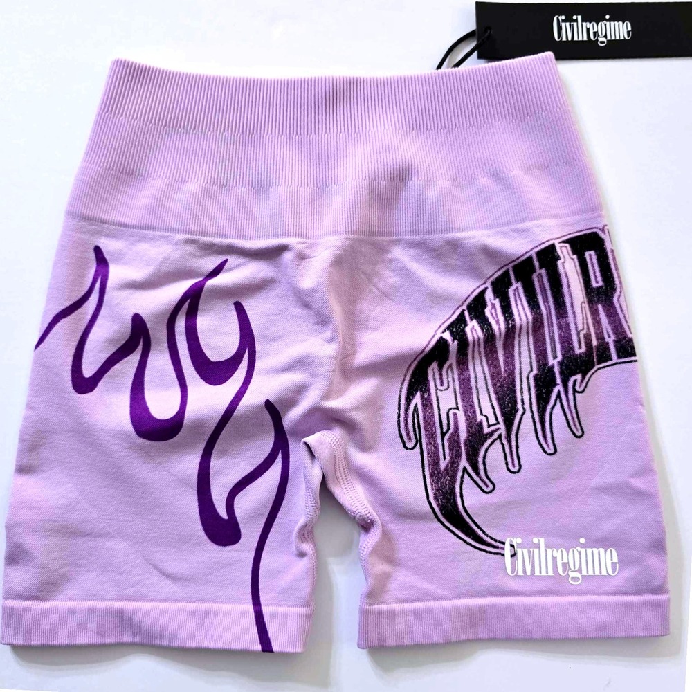 Civil Regime Flaming Kelly Seamless Shorts Size XS